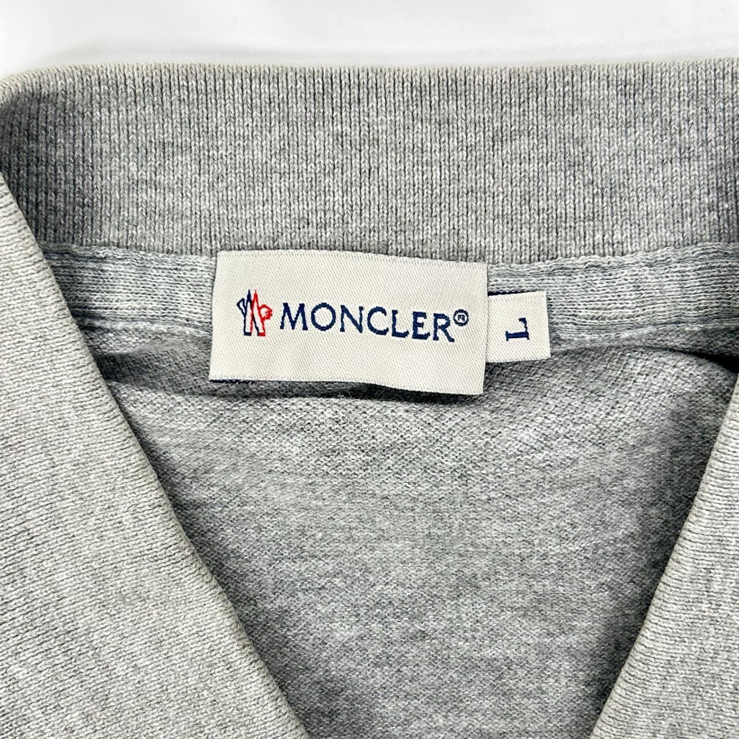 Moncler Gray Maglia Polo Manica Corta — view 3