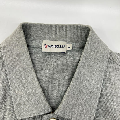 Moncler Gray Maglia Polo Manica Corta — view 6