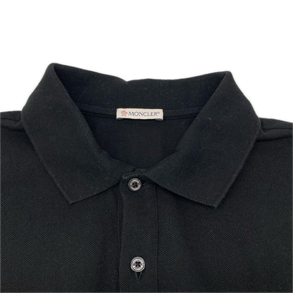 Moncler Black Cotton SS Polo Short Sleeve — view 3