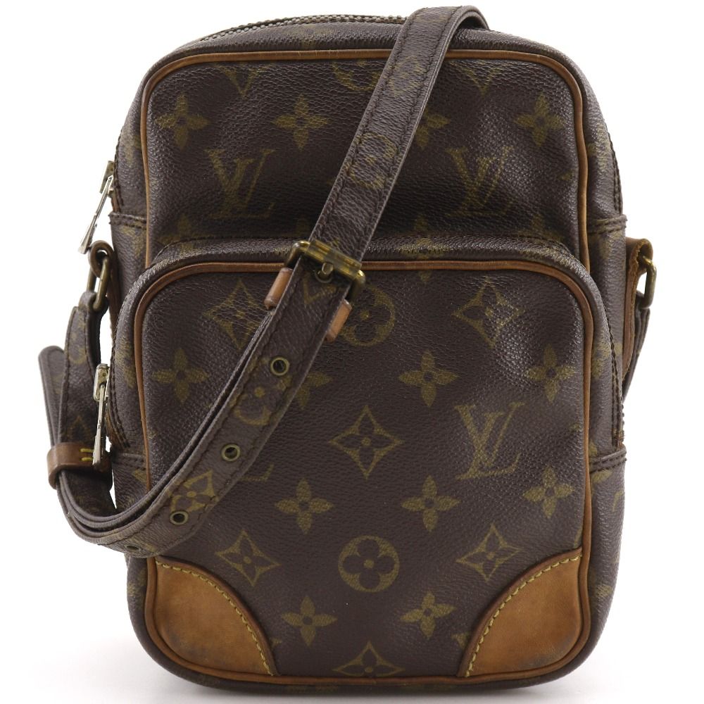 Louis Vuitton Amazon Vintage Monogram Canvas Brown 842 Shoulder Bag