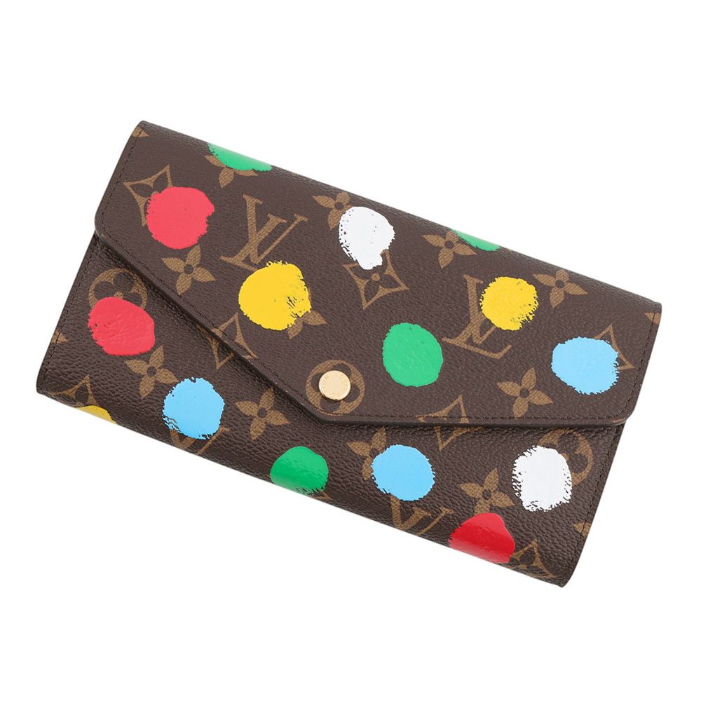 Louis Vuitton Wallet Monogram Painted Dot LV YK Portefeuille Sarah Yayoi Kusama