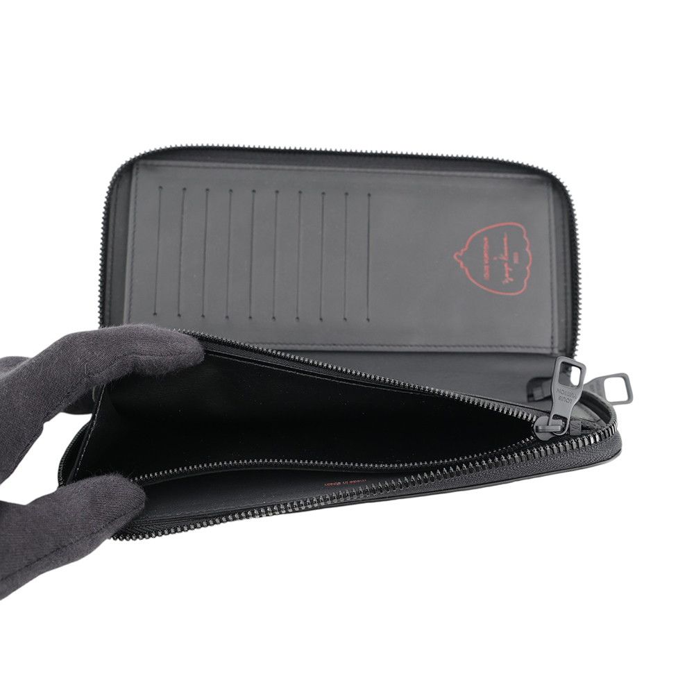 Louis Vuitton Monogram Empreinte Infinity Dot LV YK Zippy Wallet Vertical Yayoi — view 6