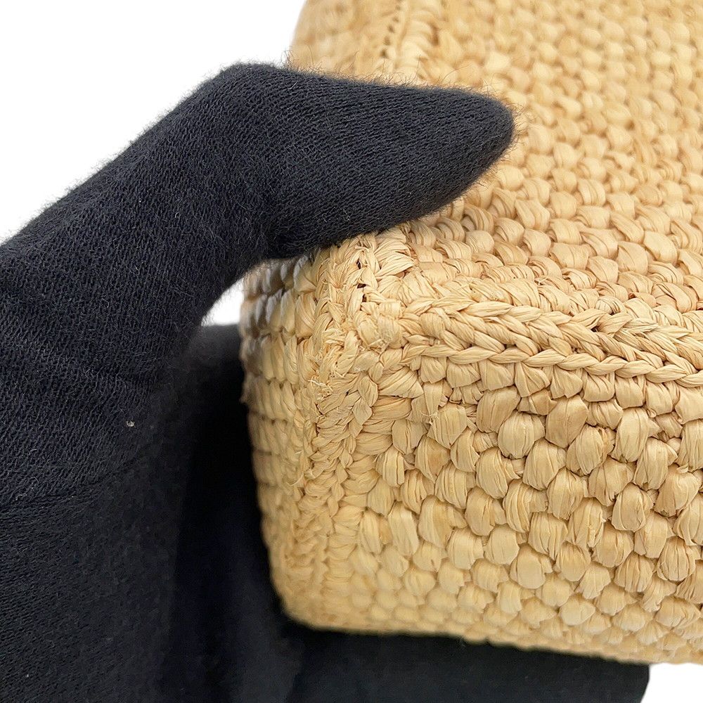 Loewe Handbag Font Tote Mini Raffia Leather 2-Way — view 8