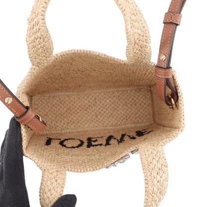 Loewe Handbag Font Tote Mini Raffia Leather 2-Way — view 6