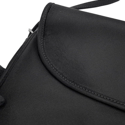 Balenciaga Handbag Leopolda Pochette Ribbon Satin Black — view 7