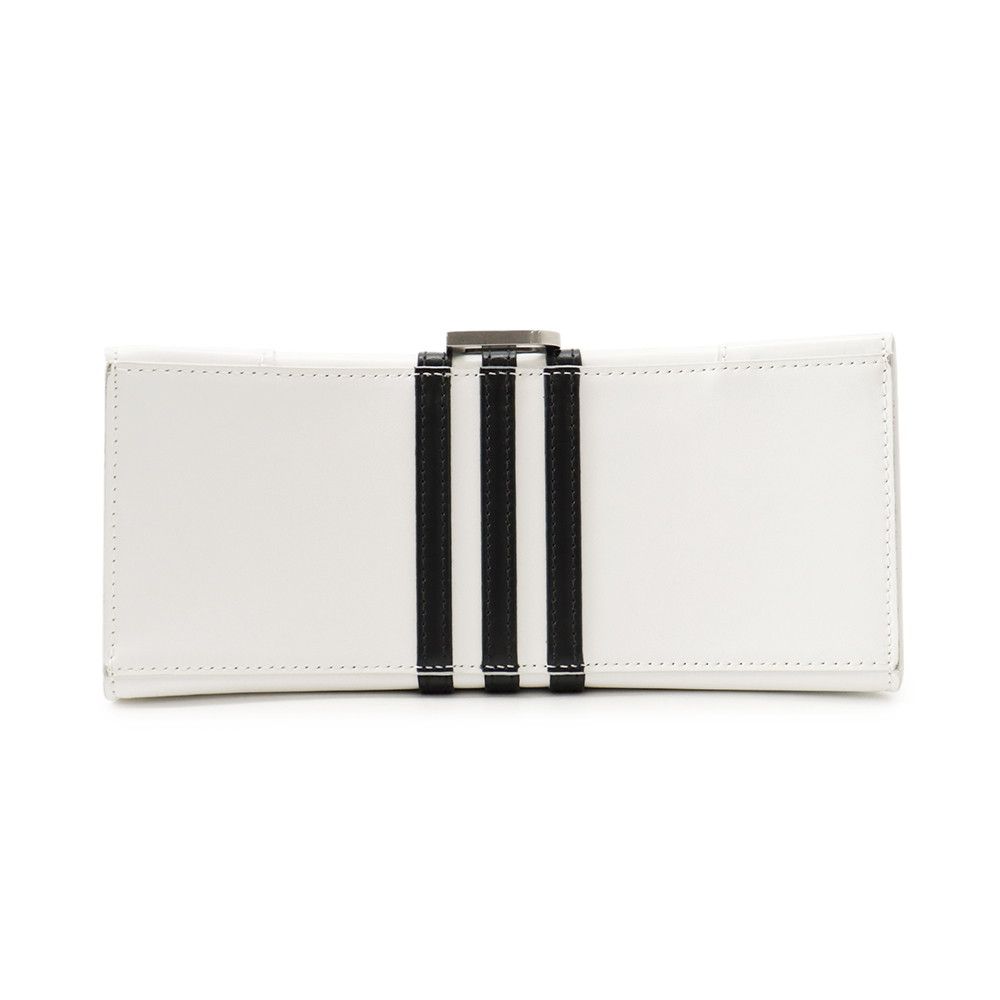 Balenciaga Handbag Hour Glass Small Leather 2-Way Shoulder Adidas White Black — view 3