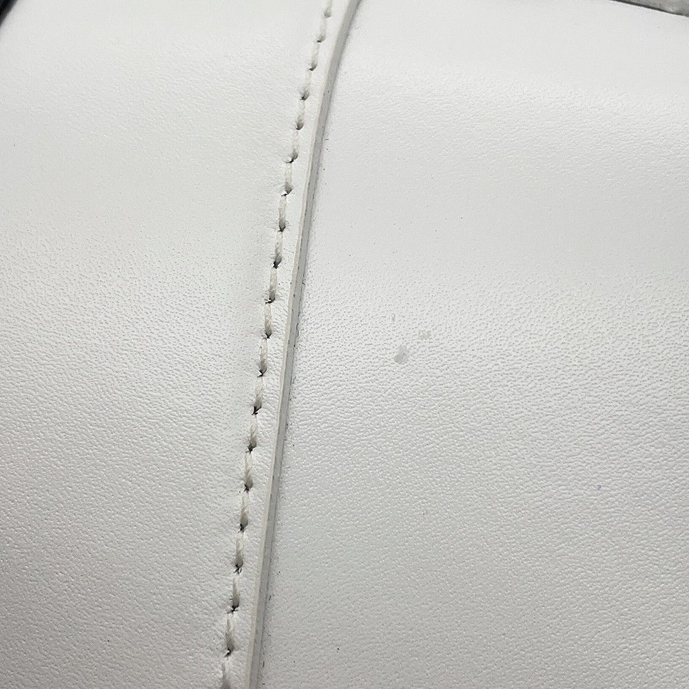 Balenciaga Handbag Hour Glass Small Leather 2-Way Shoulder Adidas White Black — view 8
