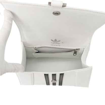 Balenciaga Handbag Hour Glass Small Leather 2-Way Shoulder Adidas White Black — view 7