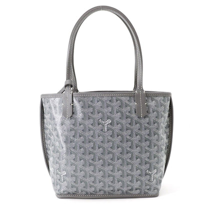 Goyard Handbag Anjou Mini Reversible Leather Herringbone