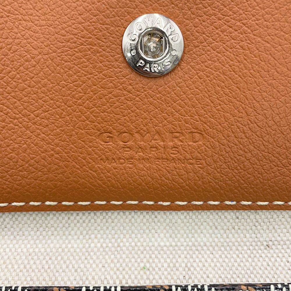 Goyard Tote Bag Saint Louis PM Leather Herringbone Black — view 6