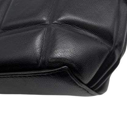 Bottega Veneta Chain Shoulder Bag Patted Half Moon Mini Leather Black — view 6