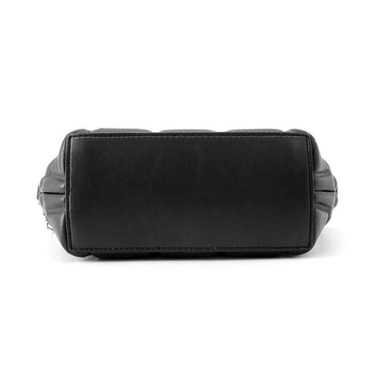 Bottega Veneta Chain Shoulder Bag Patted Half Moon Mini Leather Black — view 3