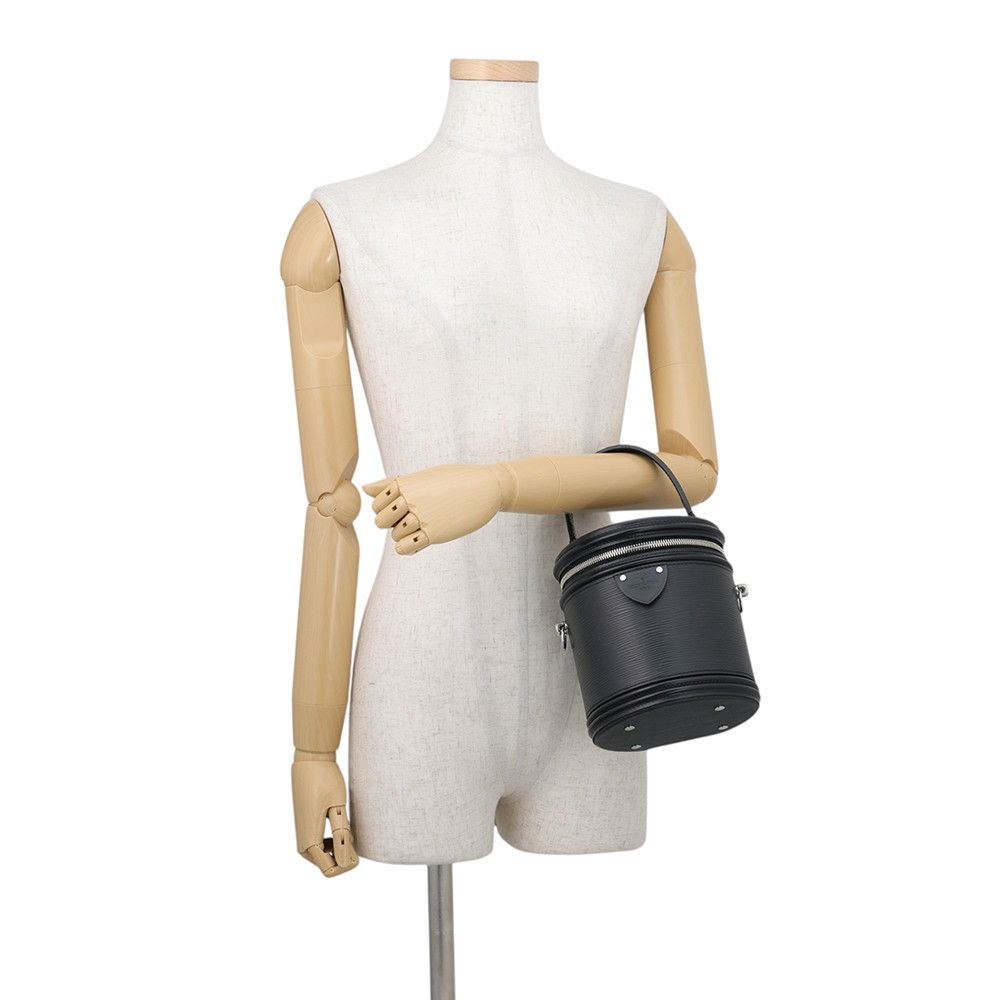 Louis Vuitton Epi Cannes 2-Way Shoulder Bag Black — view 4