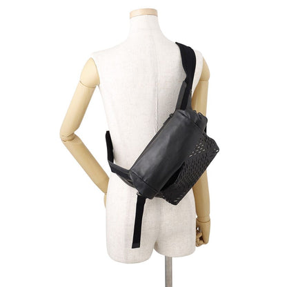 Bottega Veneta Belt Bag Perforated Crossbody Leather Black — view 5