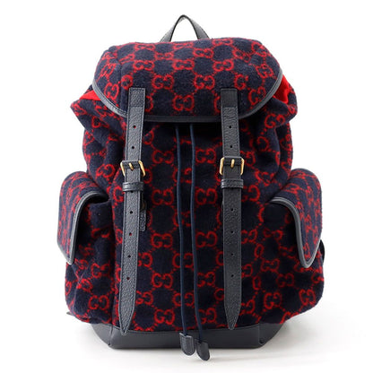 Gucci Backpack GG Wool Leather