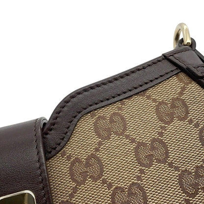 Gucci Shoulder Bag Moon Side Mini GG Canvas Leather — view 7