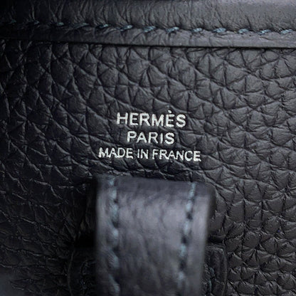 Hermes Shoulder Bag Evelyne TPM 111 Amazon Cavern Silver Taurillon Clemence — view 5