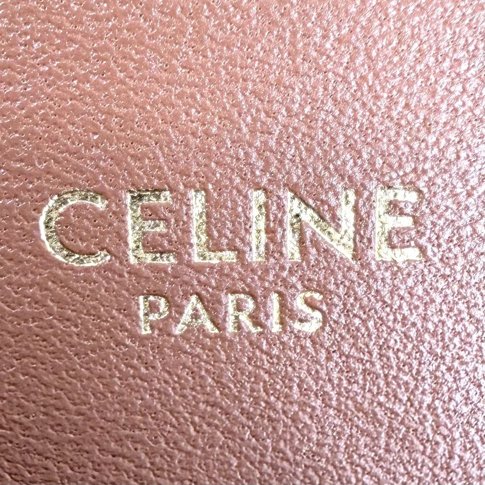 Celine Shoulder Bag Triomphe Chain Brown Gold — view 5