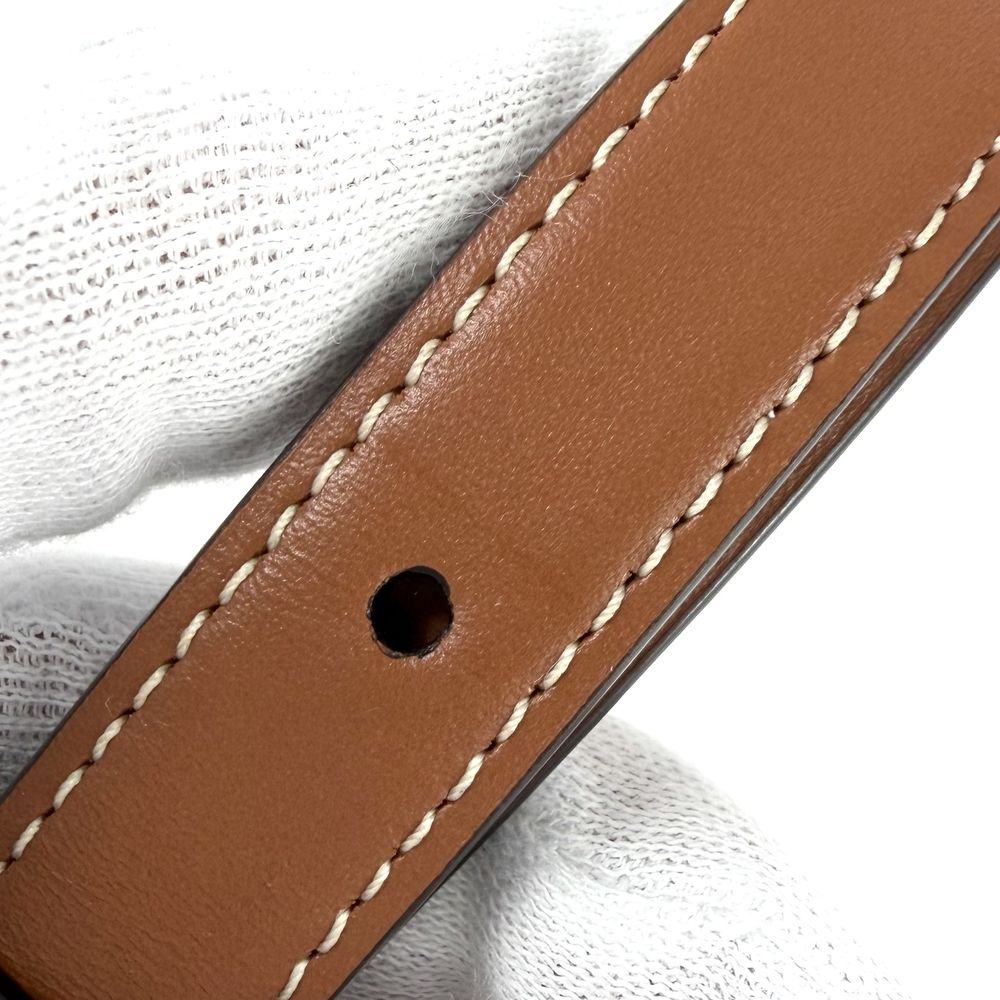 Celine Shoulder Bag Teen Triomphe Crossbody Leather Brown Gold — view 7