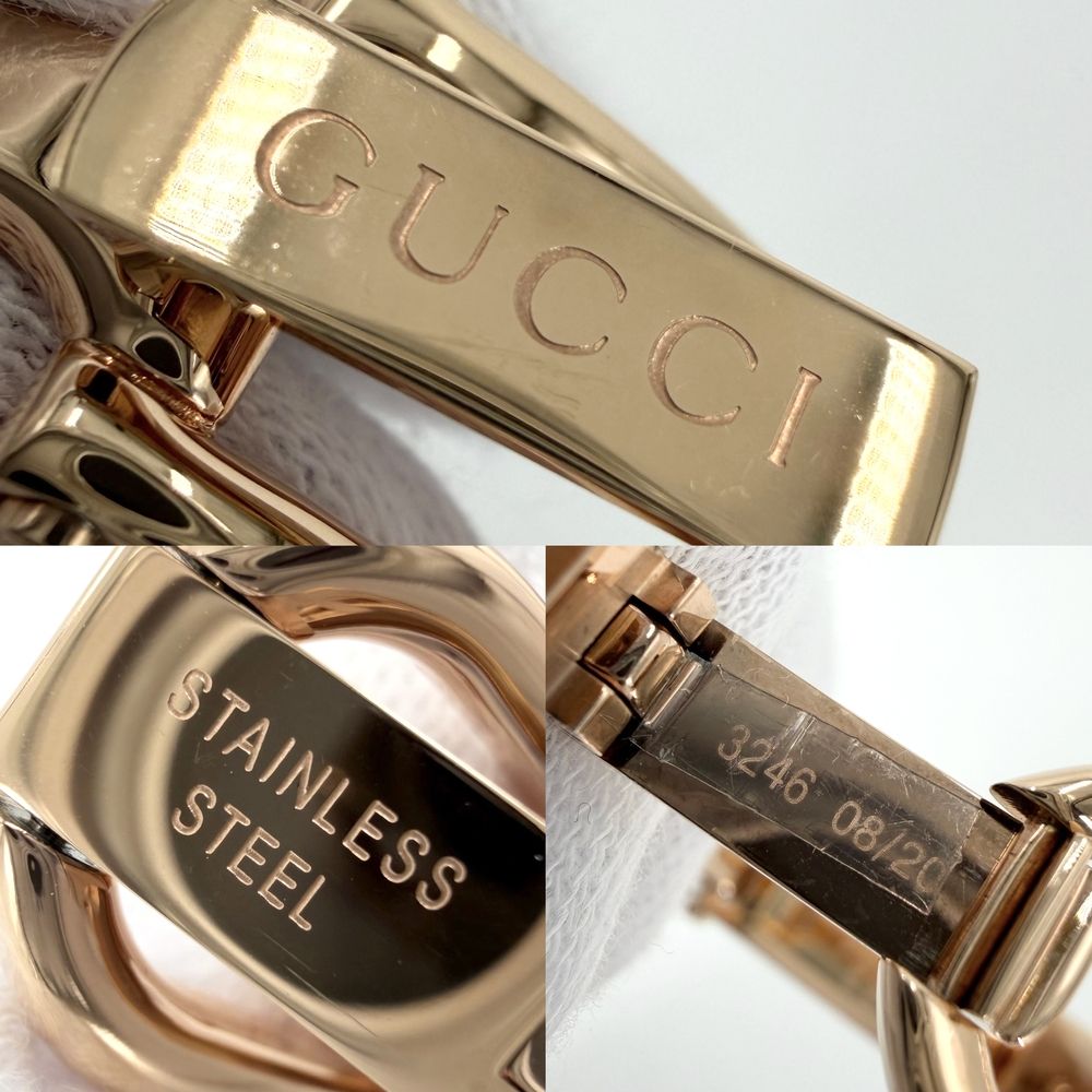 Gucci Watch GG Diamond Pink Shell Dial Quartz Stainless Steel Gold — view 8