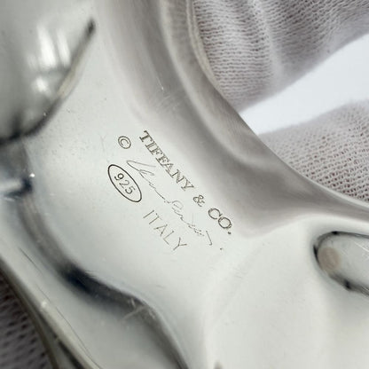 Tiffany & Co Bangle Bone Cuff Elsa Peretti 925 Sterling Silver Bracelet — view 3