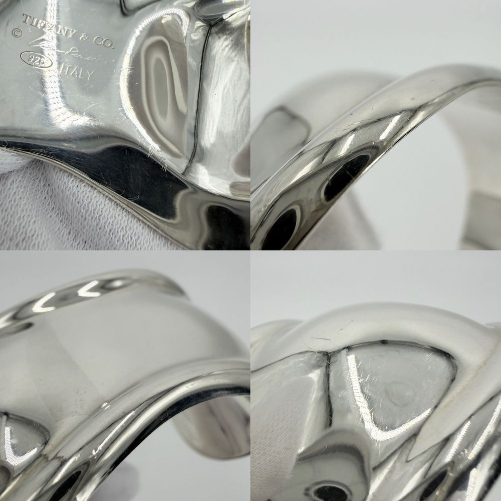 Tiffany & Co Bangle Bone Cuff Elsa Peretti 925 Sterling Silver Bracelet — view 4