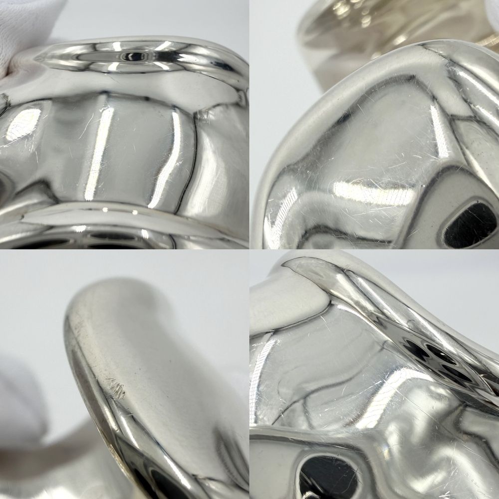 Tiffany & Co Bangle Bone Cuff Elsa Peretti 925 Sterling Silver Bracelet — view 5