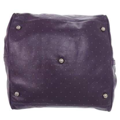 Loewe Calle GM Leather Purple Tote Bag — view 3