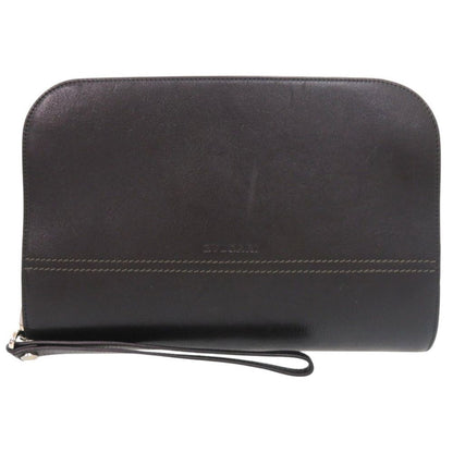Bvlgari Logo Leather Black Clutch