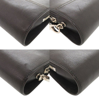 Bvlgari Logo Leather Black Clutch — view 4