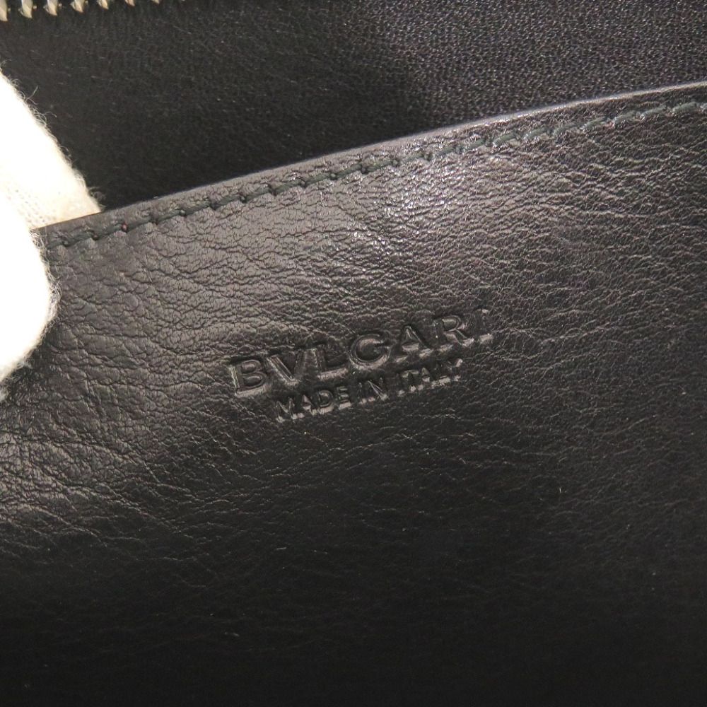Bvlgari Logo Leather Black Clutch — view 7