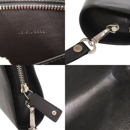 Bvlgari Logo Leather Black Clutch — view 8
