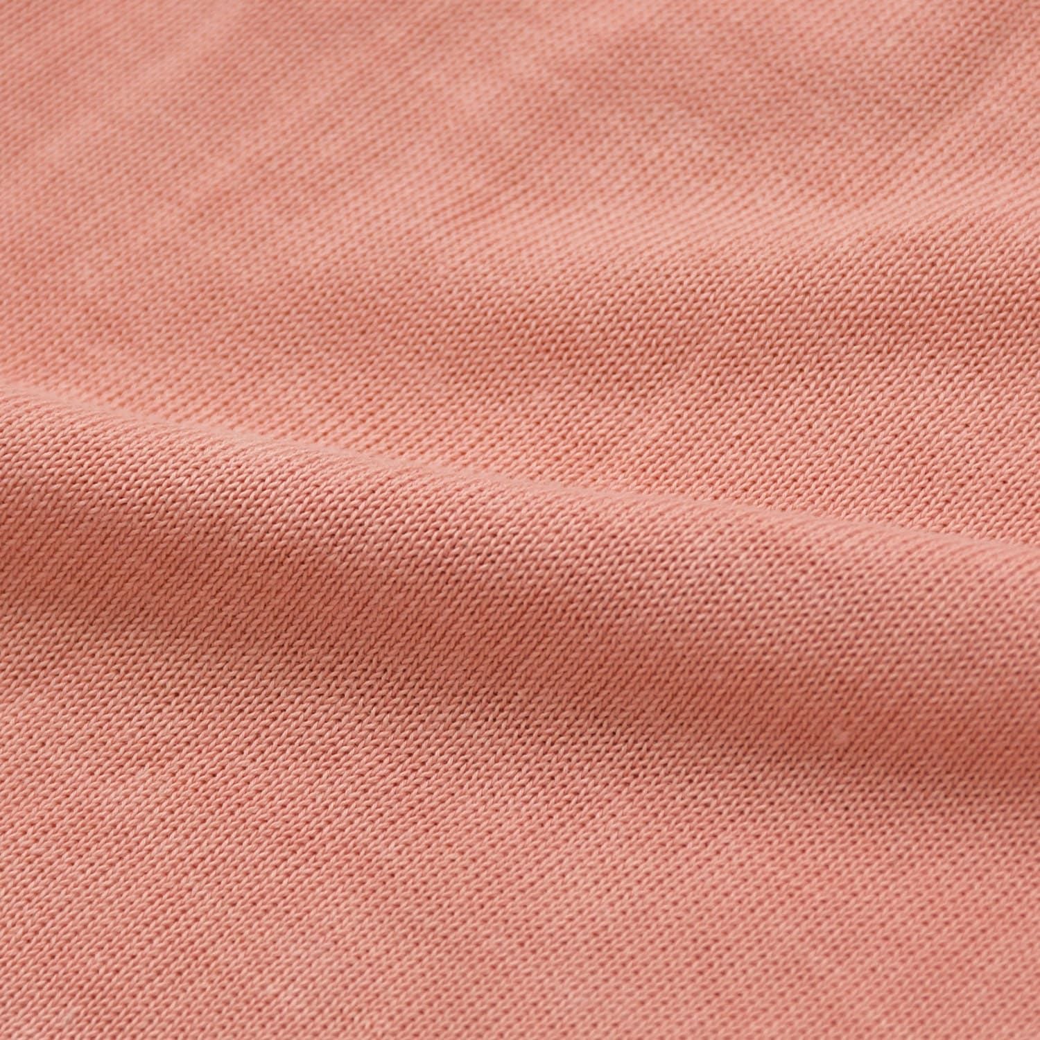 Chanel CC Logo Plate Contrast Knit Sleeveless Dress Salmon Pink Silver — view 8