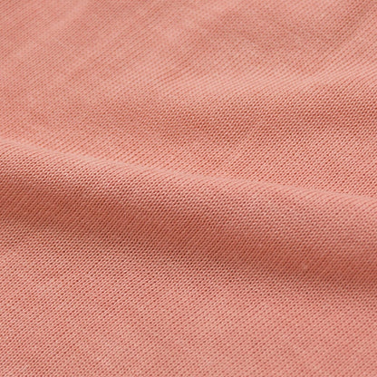 Chanel CC Logo Plate Contrast Knit Sleeveless Dress Salmon Pink Silver — view 8