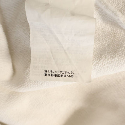 Balenciaga Back Logo Hoodie Print Pullover White — view 8