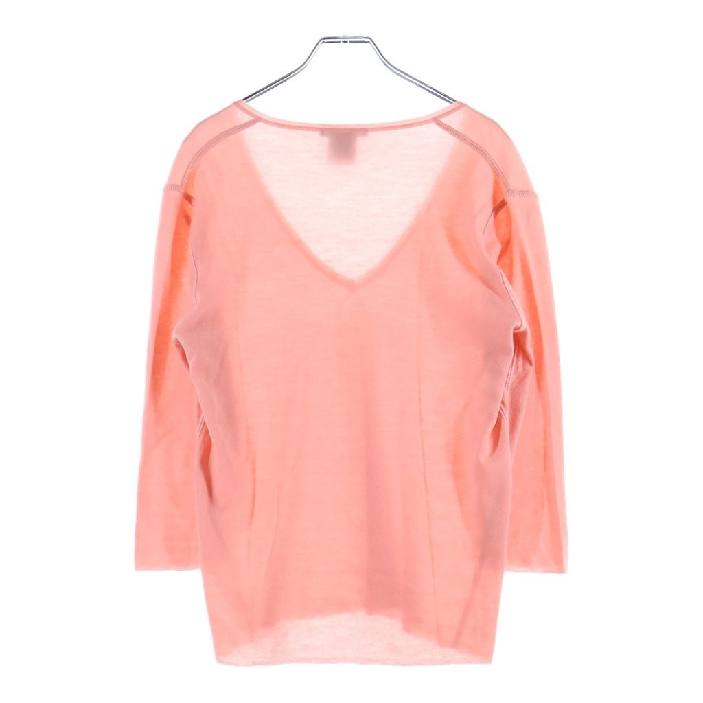 Louis Vuitton V-neck Cashmere Knit Sweater 3/4 Length Pink — view 2