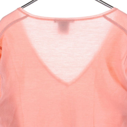 Louis Vuitton V-neck Cashmere Knit Sweater 3/4 Length Pink — view 4