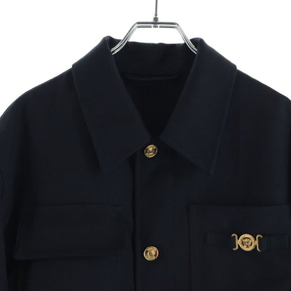 Versace Barocco Jacquard Carpenter Jacket Black — view 3