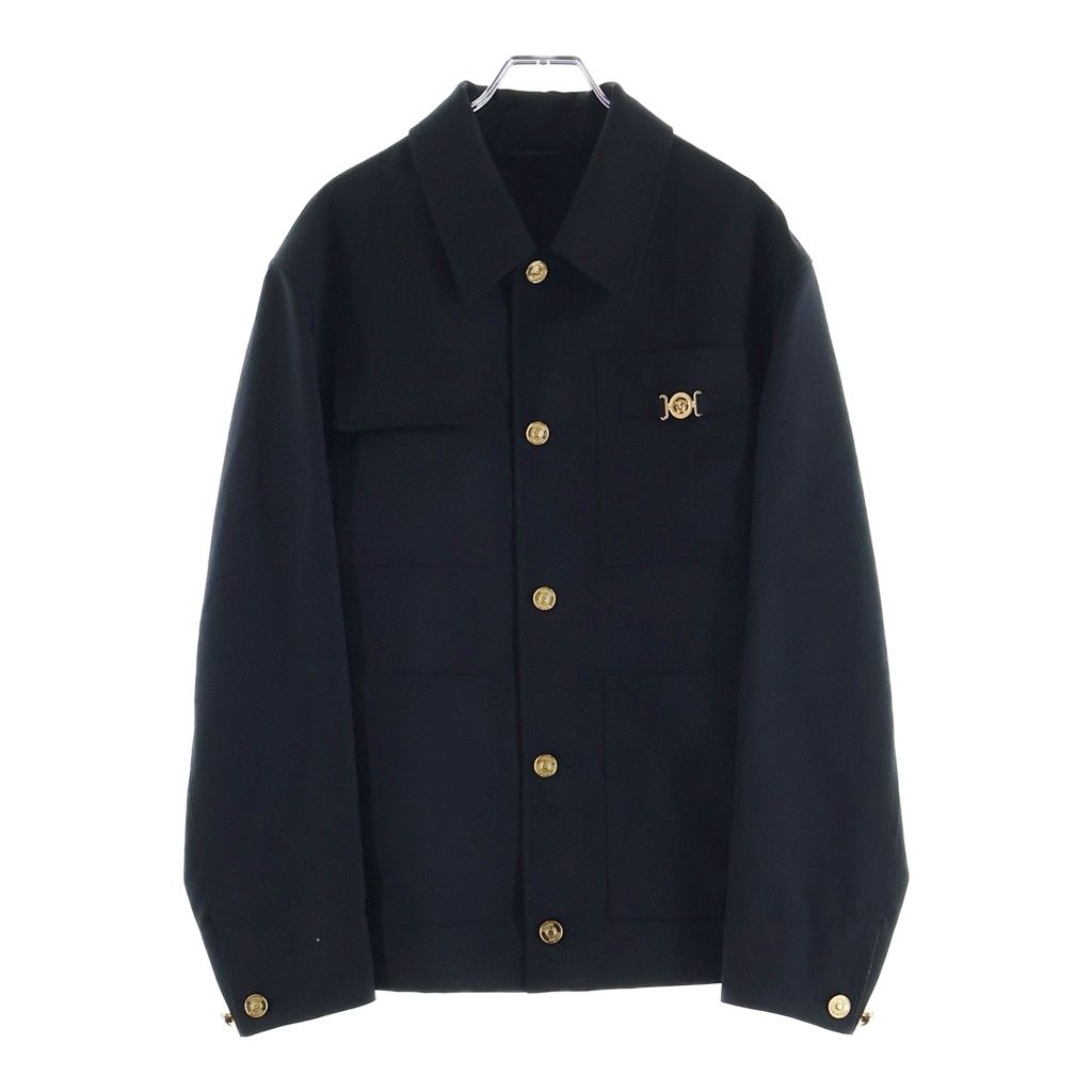 Versace Barocco Jacquard Carpenter Jacket Black