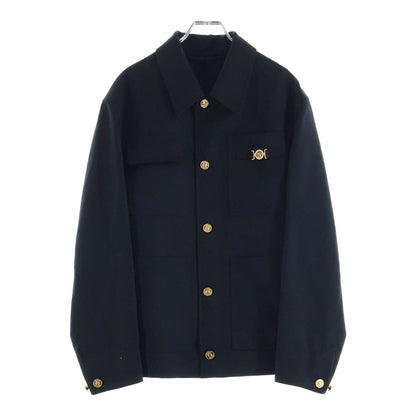 Versace Barocco Jacquard Carpenter Jacket Black