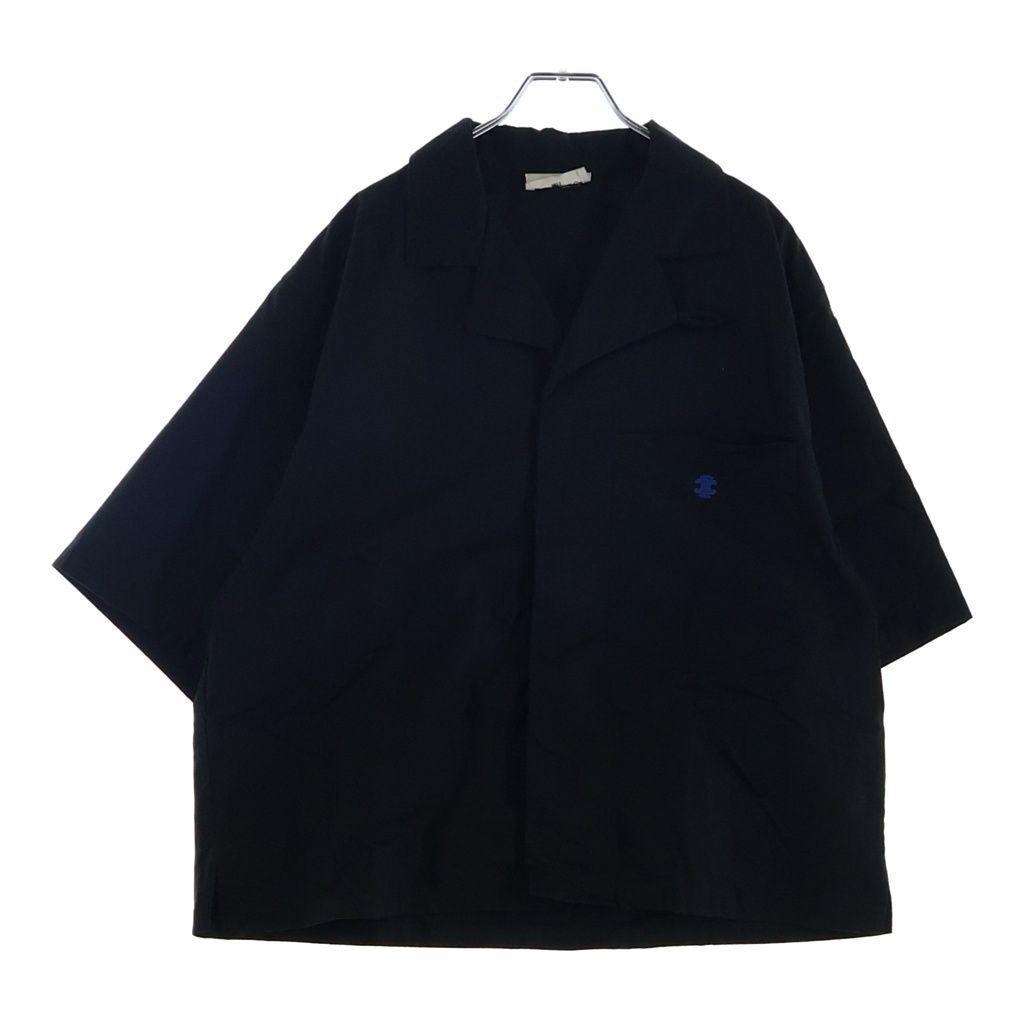 Celine Triomphe Short Sleeve Shirt Black Cotton