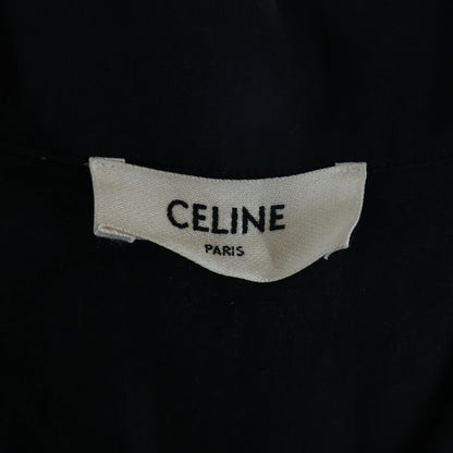 Celine Triomphe Short Sleeve Shirt Black Cotton — view 7