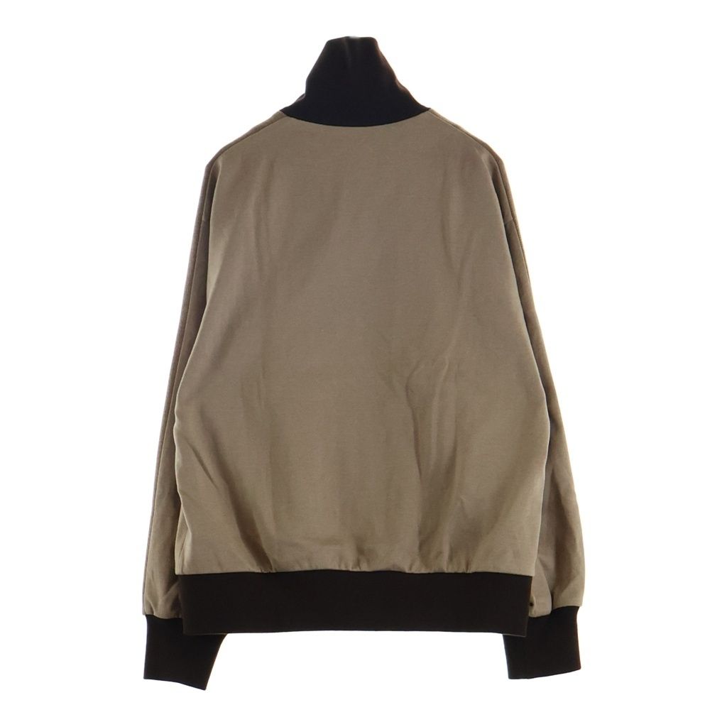 Miu Miu Logo Jersey Sweatshirt Shirt Turtleneck Hoodie Cotton Wool Brown Beige — view 2