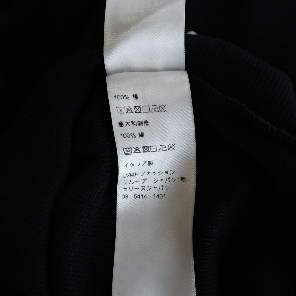Celine Knit Long Sleeve Black Cotton Sweater — view 8