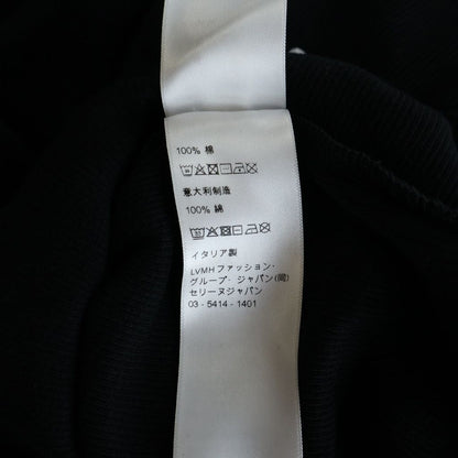 Celine Knit Long Sleeve Black Cotton Sweater — view 8