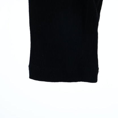 Celine Knit Long Sleeve Black Cotton Sweater — view 5
