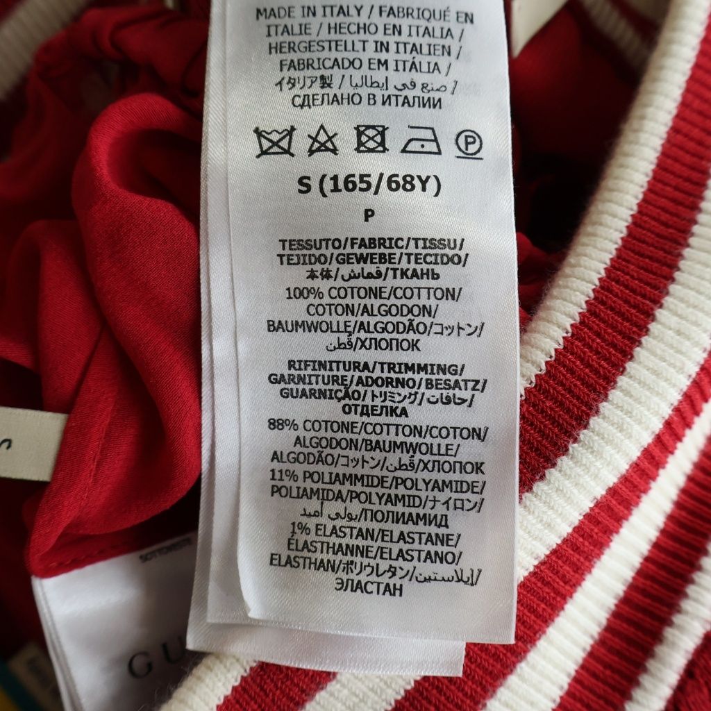 Gucci Adidas Collaboration Lace Pleated Wide Pants Red White Cotton — view 7