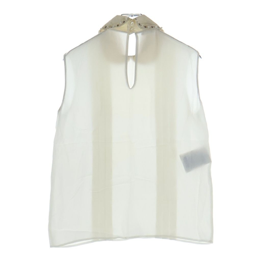 Miu Miu Blouse Bijou Sleeveless White — view 2