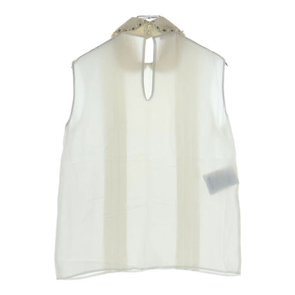 Miu Miu Blouse Bijou Sleeveless White — view 2
