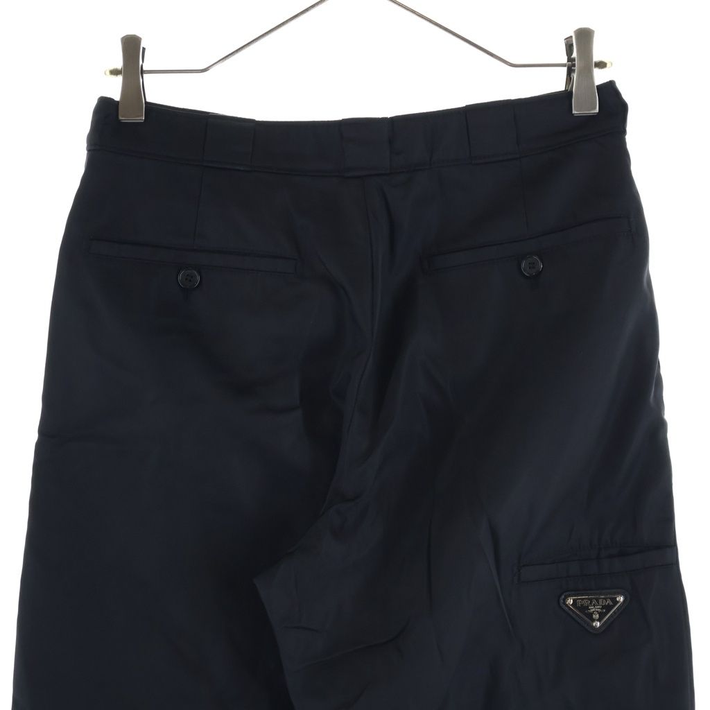 Prada Nylon Jogger Pants Triangle Logo Black — view 4